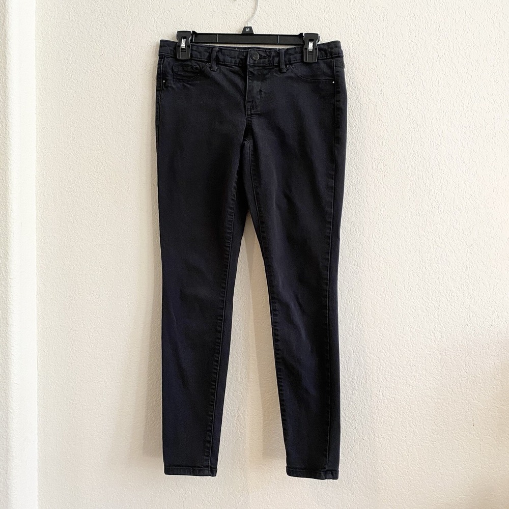 Mossimo‎ Jeans Womens Size 6 28 Black Skinny Stretch Mid Rise Pants